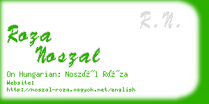 roza noszal business card